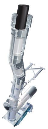 Kunststoff Abgassystem mit Edelstahl Außenhülle