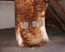 Beispiel eines versotteten Kamins